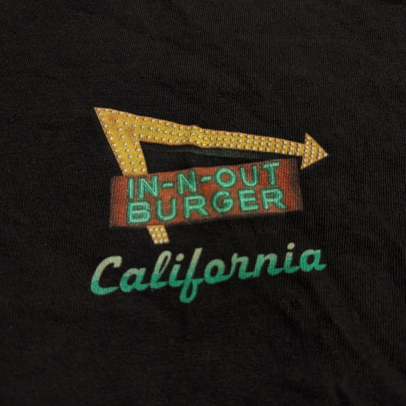 In-N-Out Burger Souvenir California Sunset T-shirt sz M - Picture 4 of 8